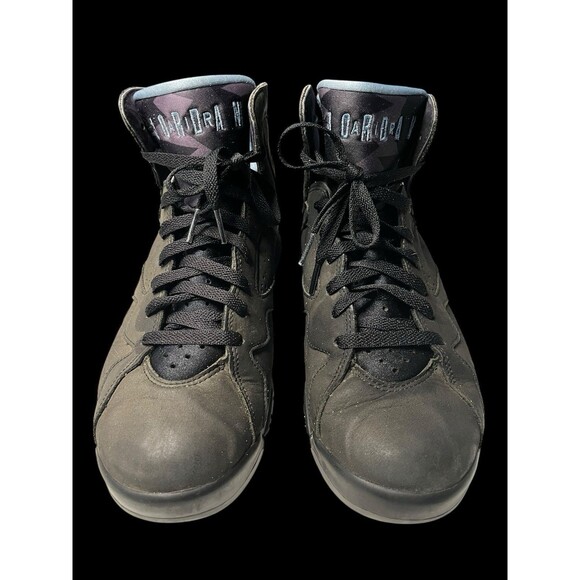 Nike Air Jordan 7 Retro Chambray Mens Size 9.5 Black Basketball Shoes Sneakers - Picture 10 of 11